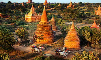 ヤンゴン、バガン、マンダレー、インレー湖ミャンマー体験ツアー