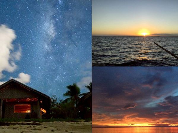  ●満天の星空や息をのむ綺麗な夕日など、ここでしか味わえない贅沢を